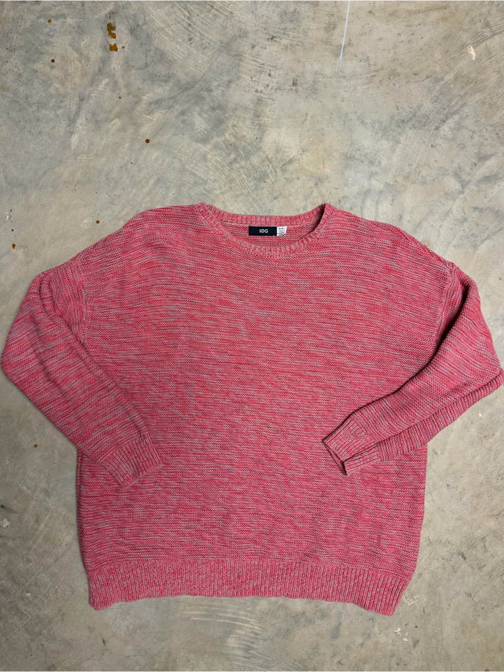 BDG Pink Marled Crewneck Sweater